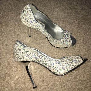 Glamorous Silver Heels