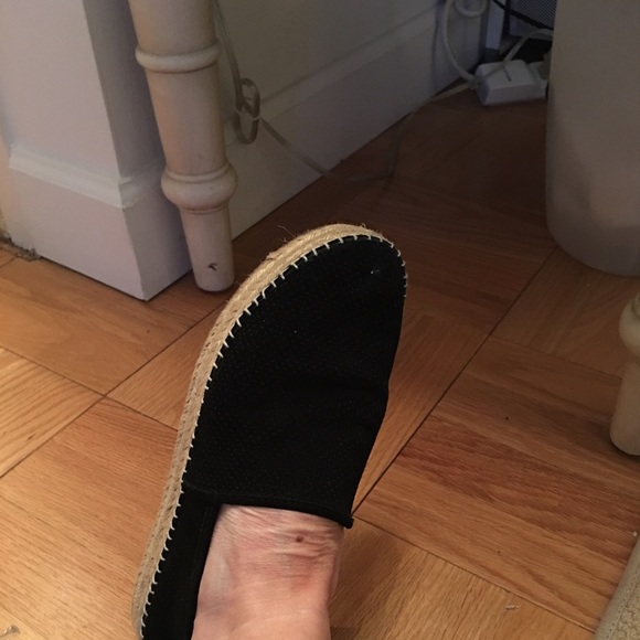 Steve Madden black suede espadrilles.