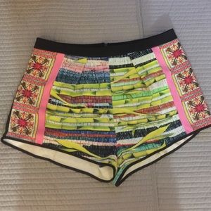 Clover Canyon Silk Shorts Size Medium