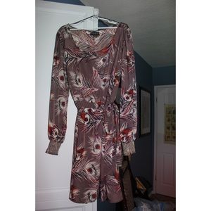 Peacock feather dress