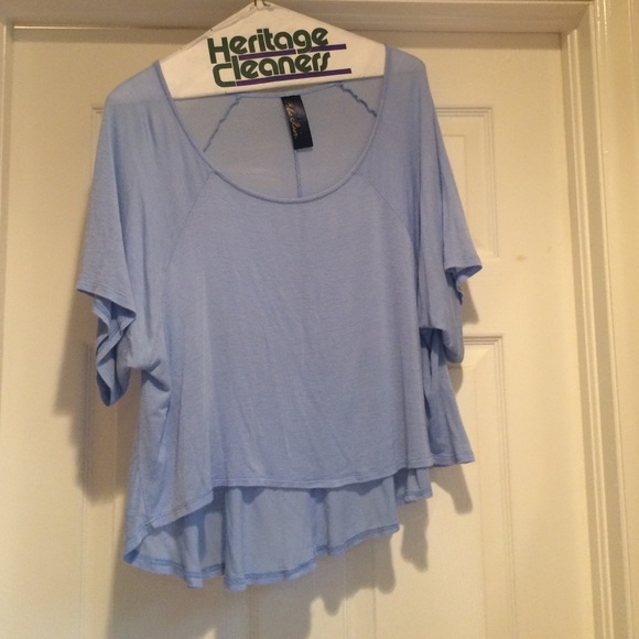 Baby blue rayon t shirt