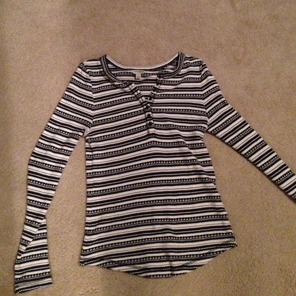 long sleeve knit lucky brand shirt