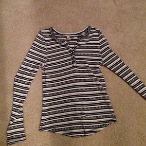 long sleeve knit lucky brand shirt
