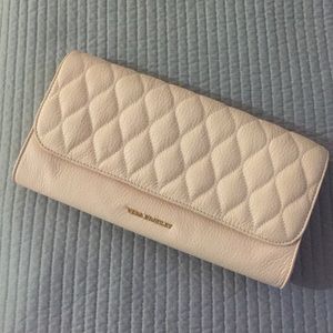 Vera Bradley Blush Soft Leather Clutch/Chain Bag