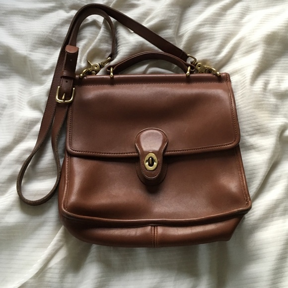 Vintage leather coach bag