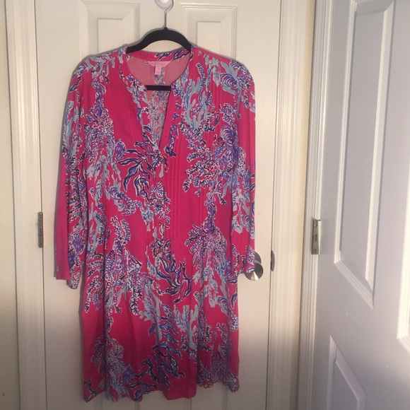 Lilly Pulitzer Coral Print Dress