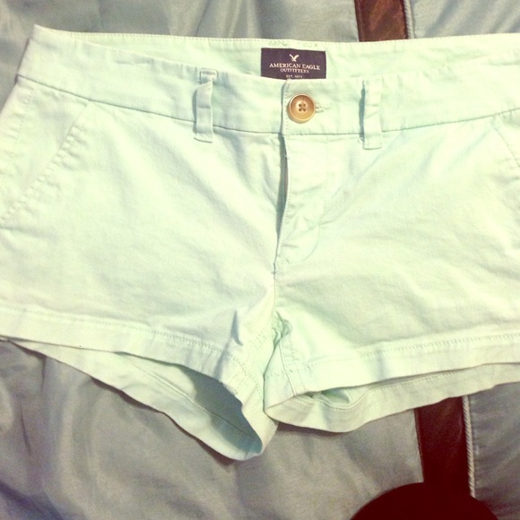 Teal American eagle shorts
