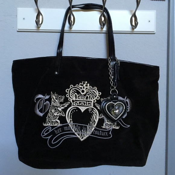 Juicy Couture Large Pammy Velour Shoulder Tote