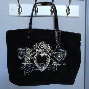 Juicy Couture Large Pammy Velour Shoulder Tote