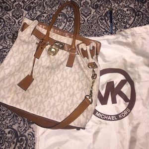 White Michael by Michael kors handbag