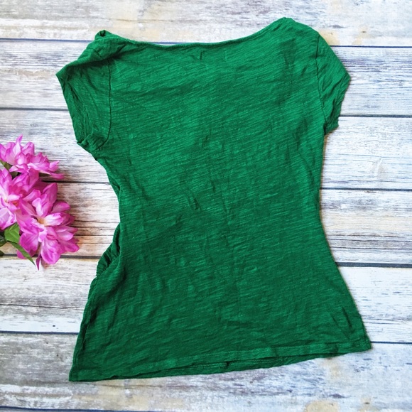 MOVING SALE 🚛 Anthro Beautiful Ruched Top 💚 - Picture 4 of 4