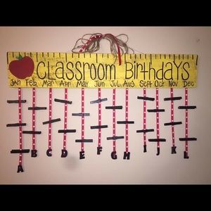 Classroom birthday calendar