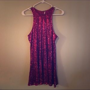 Size Small Free People Red Sequin Dress