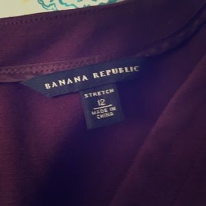 Banana Republic size 12 wine color stretch dress