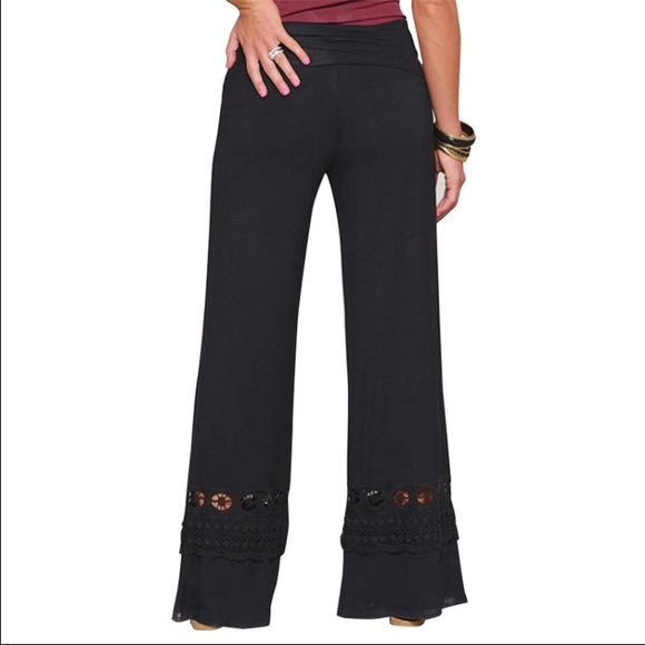 Lace Patchwork Lounge Pants - Picture 2 of 3