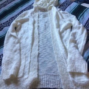 White cardigan