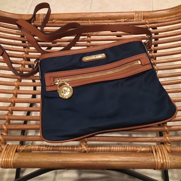 Michael Kors Navy/Brown Cross-Body