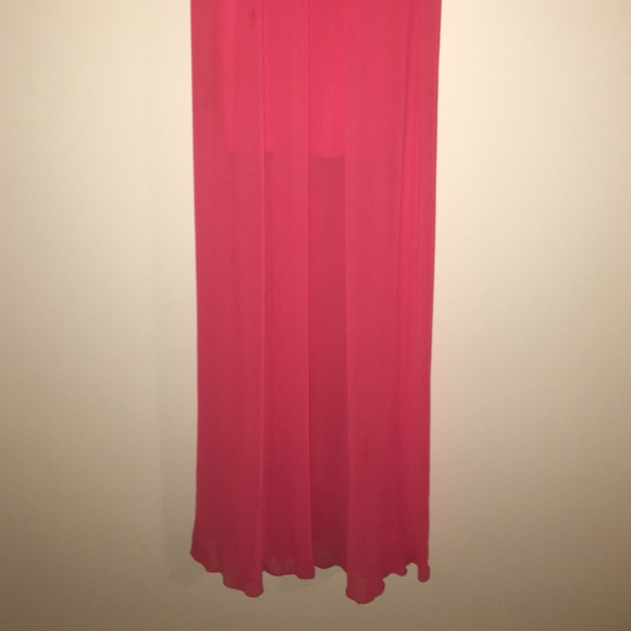 Coral Long Prom/Homecoming Dress - Picture 3 of 4