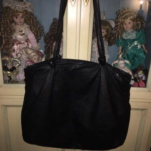 Big black tote bag.