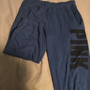 Black and blue pink sweatpants