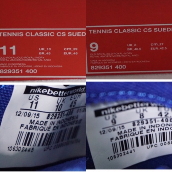 NEW NIKE TENIS CLASSICS CS SUEDE MEN - Picture 4 of 4