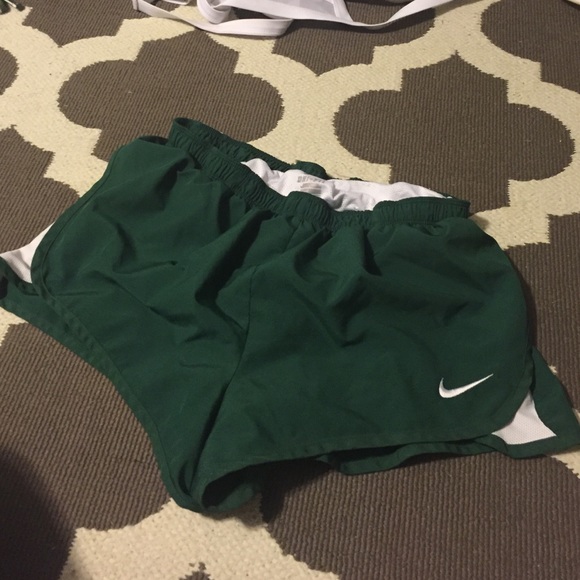 Green Nike Running Shorts