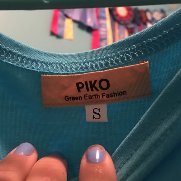 Blue Piko top