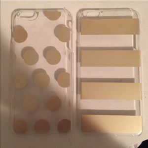 •2 gold iPhone 6 Plus cases•