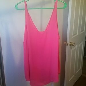 Coral colored tank top
