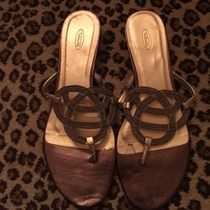 Talbots gold sandals