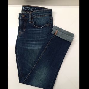 Gap skinny roll up jeans