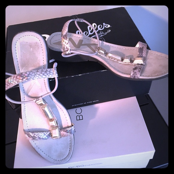 Anne Klein Snake Skin Sandals