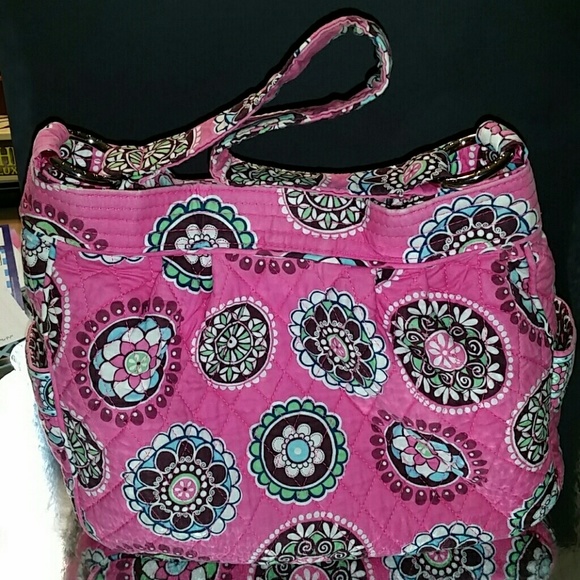 Retired Vera Bradley Reversable Bag Pink Cupcake