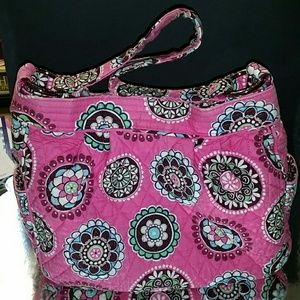 Retired Vera Bradley Reversable Bag Pink Cupcake