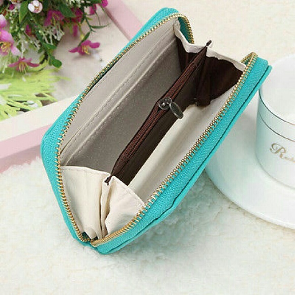 NWT SHORT WOMEN SOLID WALLET HANDBAG - Picture 2 of 4