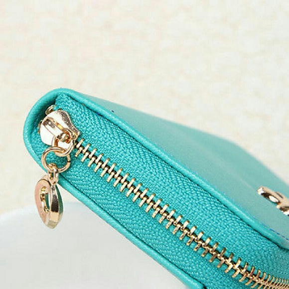 NWT SHORT WOMEN SOLID WALLET HANDBAG - Picture 3 of 4