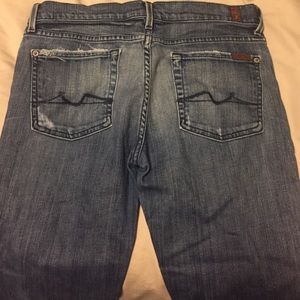 For all mankind 7 cropped jeans