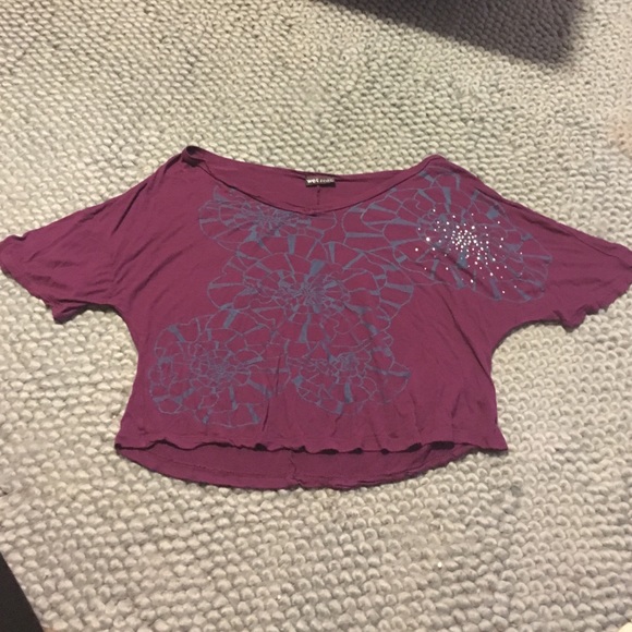 Wet Seal Flowy Crop Top