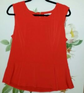 Calvin Klein Peplum type top  New W/out tags