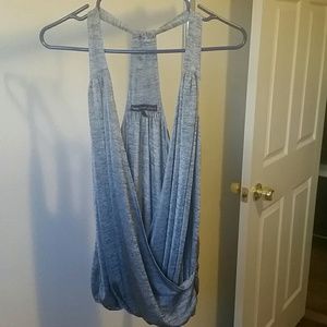 Silver wrap top
