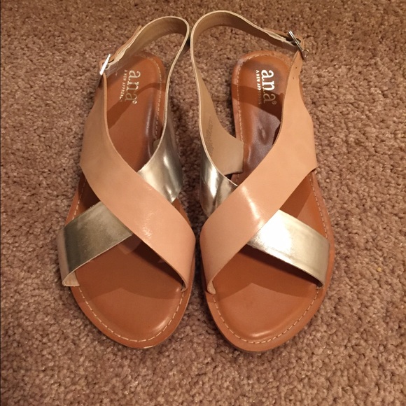 Pink and silver sandals