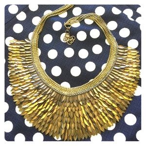 Stella & Dot PEGASUS BIB NECKLACE - GOLD