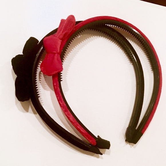 ❌SOLD❌J Crew Velvet Headbands with Bow (2) - Picture 3 of 4