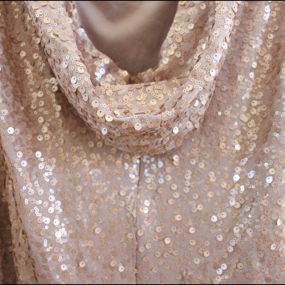 David's Bridal Dresses Davids Bridal Rose Gold Sequin Lowback Dress