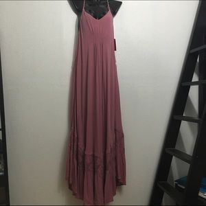 Muave pink maxi dress