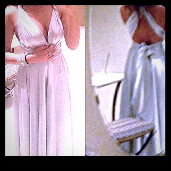 Satin prom dress