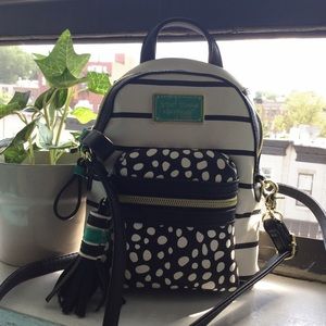 Betsey Johnson Mini Backpack Style Dot Crossbody