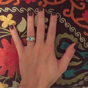 David Yurman Blue Topaz Ring
