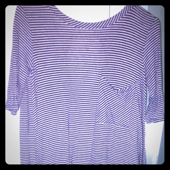 Navy blue T shirt dress. Adorable on!