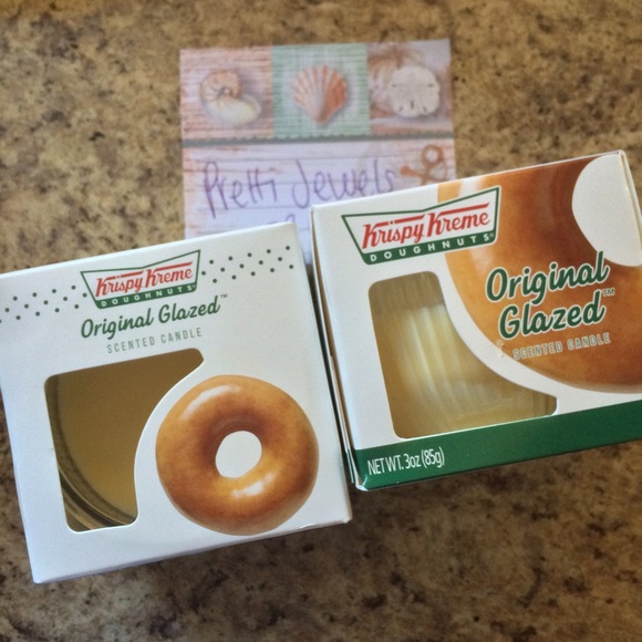 2 New Krispy Kreme Doughnuts Candle Original Glaze 3oz